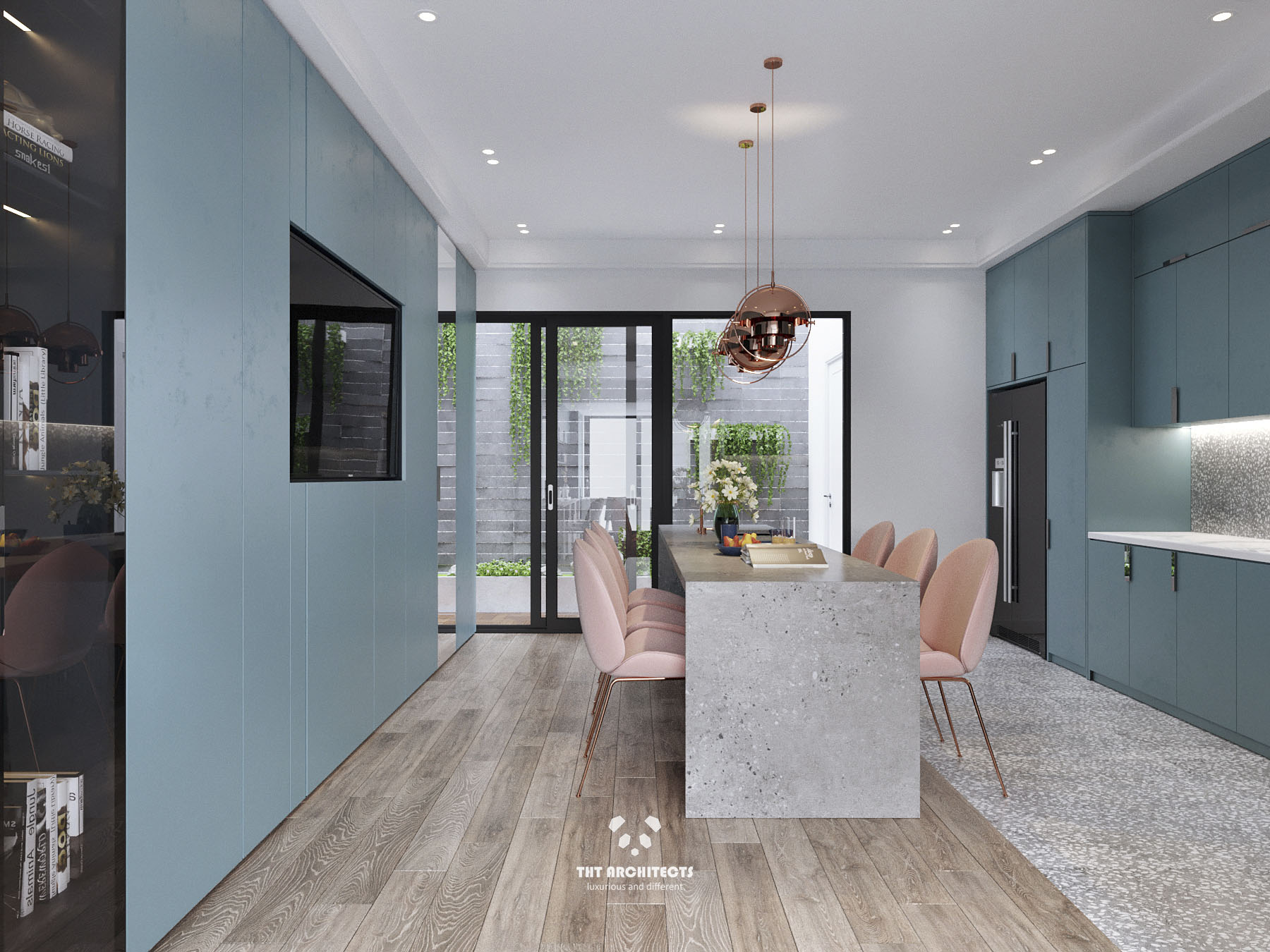 tht architects - Nhà chị Châu Đà Lạt - phòng bếp 04